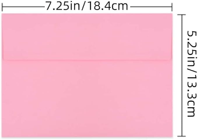 A7 Invitation Envelopes - Peel & Press - 24lb Heavy Duty Envelopes for Wedding Baby Shower Birthday Invitations - 5 1/4" x 7 1/4" (Pastel Pink, 500)