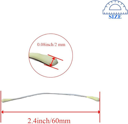 HAHIYO 700Pcs 2mm LightYellow Matte Double Head Flower Stamen Pistil for Flower Making Scrapbook Decoration - Handmade Artificial Flower Pistil Matt-Like Floral Stamens Flowers Pollen Stamen