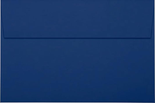 LUXPaper A9 Invitation Envelopes | Peel & Press | 5 3/4" x 8 3/4" | Navy Blue | 80lb. Text | 50 Qty
