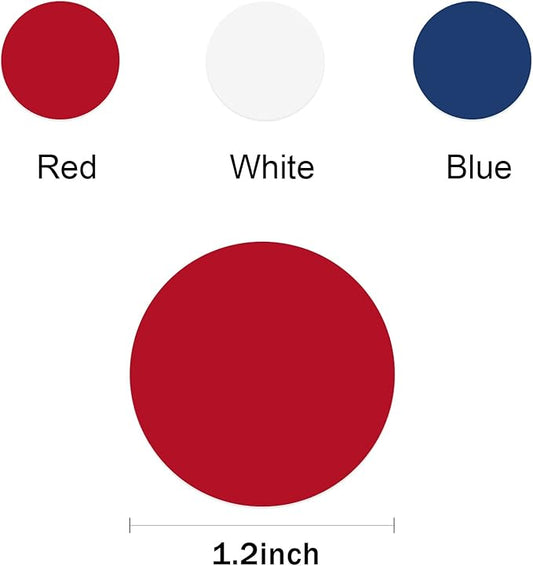 Red White Blue Party Decorations - 300Pcs Confetti Paper Dot Birthday National Day Patriotic American theme Table Decor