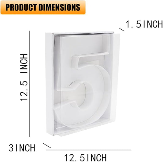 12" Fillable Cardboard Number Charcuterie Gift Cupcake Box With Cover Sweets Packaging (5)