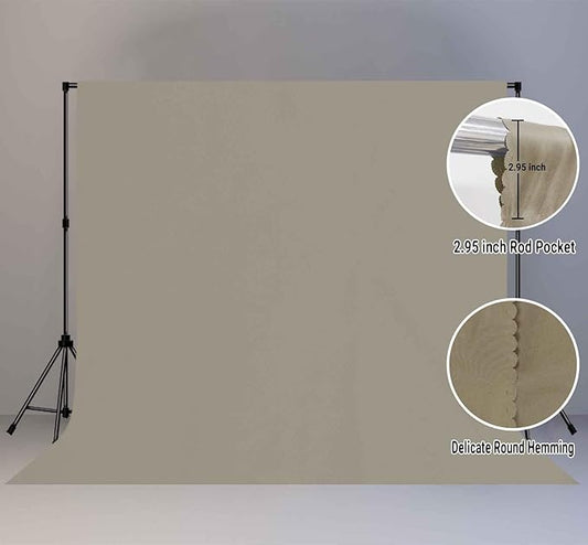 10x10FT Gray Screen Photo Background, Pure Grey Color, Professional Photography Studio, Events, Streaming, Live Streaming, Video Shooting