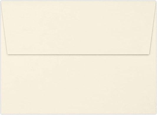 LUXPaper A7 Invitation Envelopes | Peel & Press | 5 1/4" x 7 1/4" | Natural | 80lb. Text | 30% Recycled | 50 Qty