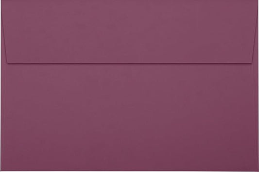 LUXPaper A9 Invitation Envelopes | Peel & Press | 5 3/4" x 8 3/4" | Vintage Plum | 80lb. Text | 50 Qty