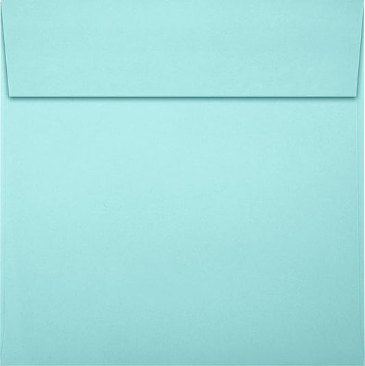 LUXPaper Square Invitation Envelopes | Peel & Press | 5 1/4" x 5 1/4" | Seafoam Blue | 80lb. Text | 50 Qty