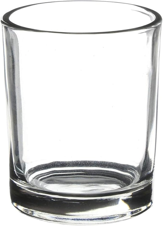 WGV Tea Light Votive Candle Holder 2x2.4, Clear Tiny Utility Cylinder Glass Vase, Small Planter Terrarium for Home Accent Decor, 24 Pieces