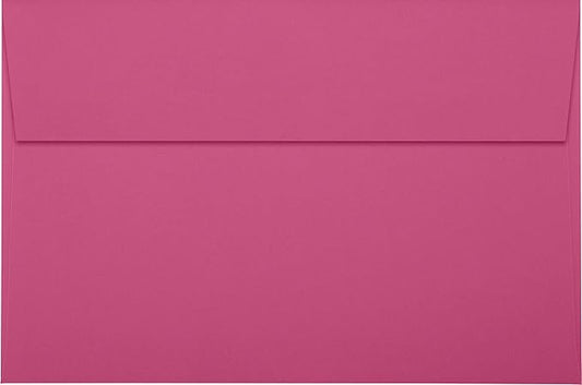 LUXPaper A9 Invitation Envelopes | Peel & Press | 5 3/4" x 8 3/4" | Magenta Pink | 80lb. Text | 50 Qty