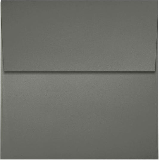 LUXPaper Square Invitation Envelopes | Peel & Press | 3 1/4" x 3 1/4" | Smoke Gray | 80lb. Text | 50 Qty