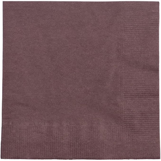 JAM PAPER Small Beverage Napkins - 5 x 5 - Burgundy - 50/Pack