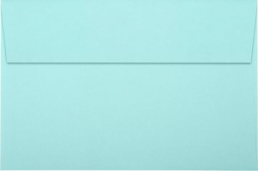 LUXPaper A9 Invitation Envelopes | Peel & Press | 5 3/4" x 8 3/4" | Seafoam Blue | 80lb. Text | 50 Qty