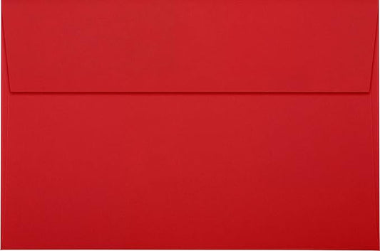LUXPaper A9 Invitation Envelopes | Peel & Press | 5 3/4" x 8 3/4" | Ruby Red | 80lb. Text | 50 Qty