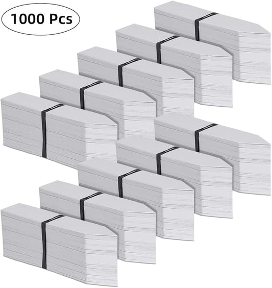 Kensizer 1000 Pcs 4 Inches Plastic Waterproof Plant Labels with a Gel Pen, Nursery Garden Stake Tags, Marker Labels Sticks for Potted Plants