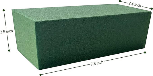 Mindful Design 6-Pack Floral Foam Blocks Dry & Wet for Fresh and Artificial Flowers, 7.8” L x 3.5” W x 2.4” H – Ideal for Weddings, Birthdays, Home, Office, and Garden Decor