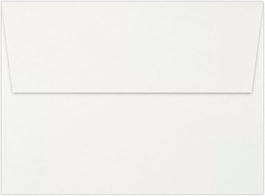 LUXPaper A7 Invitation Envelopes | Peel & Press | 5 1/4" x 7 1/4" | Natural White | 80lb. Text | 100% Cotton | 500 Qty