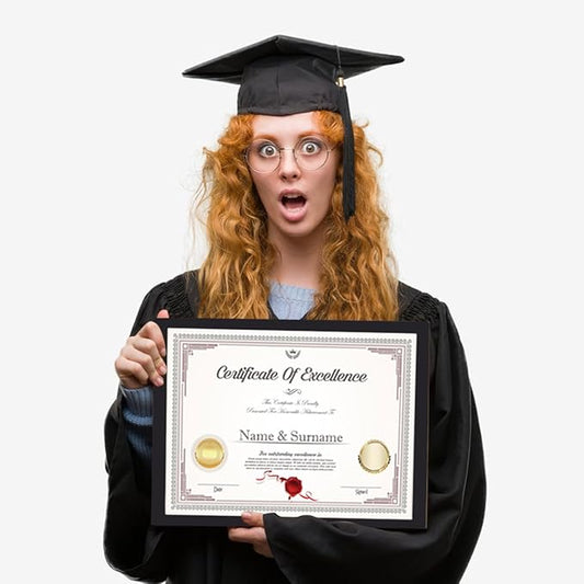 KTKDE 8.5x11 Picture Frame Certificate Document Frame 6 Pack Diploma Frames, Poster and Photo, Horizontal and Vertical Formats for Wall Hanging or Tabletop, 8.5x11 Frame Shatter Resistant Plexiglass
