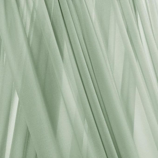 Sage Green Elegant Arch Draping Fabric Outdoor 1 Panel 29" × 20Ft Sheer Chiffon Curtain Drapes for Fall Wedding Ceremony Birthday Party Garden Brunch