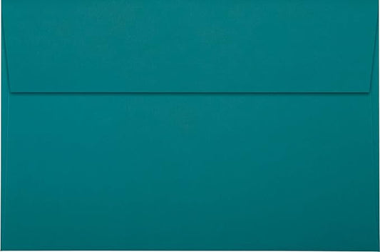 LUXPaper A9 Invitation Envelopes | Peel & Press | 5 3/4" x 8 3/4" | Teal | 80lb. Text | 50 Qty