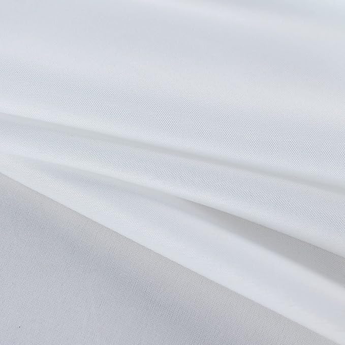 Fitable Rectangle Tablecloth Stain and Wrinkle Resistant Washable Polyester Table Cloth for Buffet Parties and Camping (60x120 inch, White)