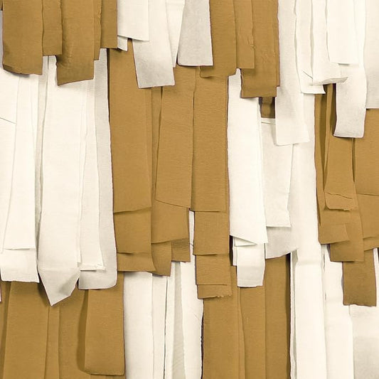 PartyWoo Light Brown Crepe Paper Streamers 4pcs 328ft Pack of Nude Boho Neutral Crepe Paper Streamers for Birthday Baby Shower Wedding Graduation Anniversary Woodland Jungle Theme Party Decorations