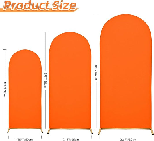 Wedding Arch Cover 6FT Arch Backdrop Cover Spandex Fitted Arch Cover for Round Top Chiara Backdrop Stand Covers for Wedding Birthday Party Baby Shower Banquet Ceremony Decoration