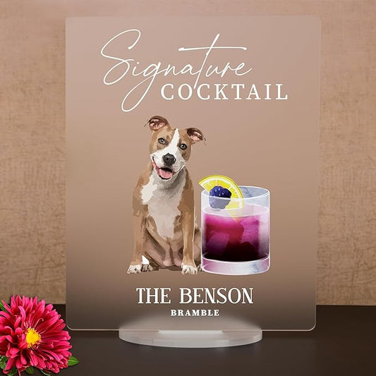 Pet Signature Drink Wedding Signs
