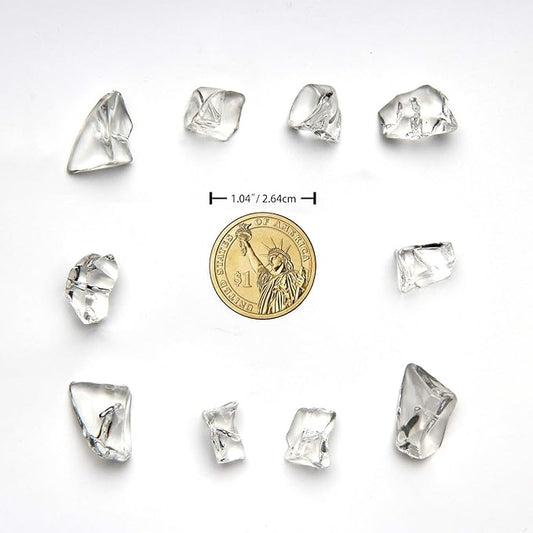 1000Pcs Vase Fillers, Crystal Beads Stones Crafts Small Clear Fake Ice Cubes Acrylic Rock Diamond Stones Clear Rocks Crystals Acrylic for Christmas Decor Home Wedding Birthday Decoration Arts & Crafts