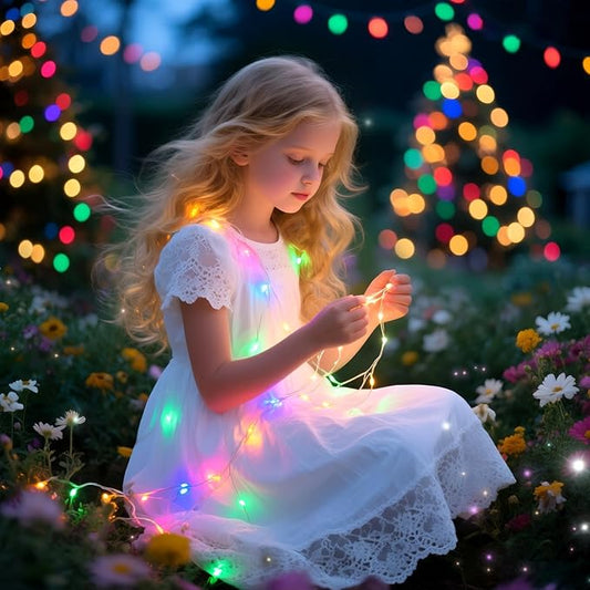 ZNYCYE 10 Pack 10ft 30 LED Mason Jar String Lights 8 Modes with Timer Waterproof Fairy Lights Upgraded Battery(Included Operated for DIY Wedding Party Mason Jar Christmas Decorations (Multi-Color)