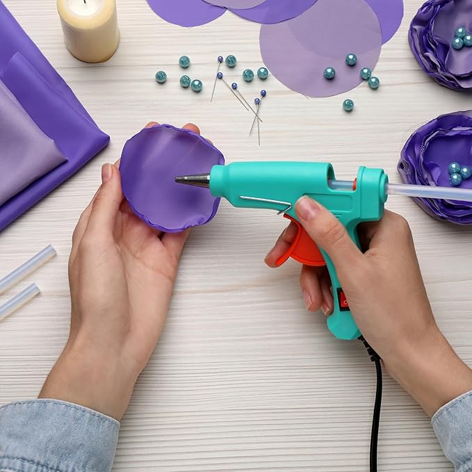 uxcell 20pcs Hot Glue Sticks for Glue Gun 11mm/0.43-inch x 4-inch Mini Hot Melt Adhesive Glue Stick Glitter Silver