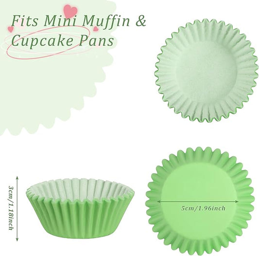 2 inch 1000-Count Mini Cupcake Liners Bright Colorful Muffin Baking Cups, Odorless,Baking Paper Cups for Baking Candy Cooking,Upgraded & Food Grade Grease-Proof Paper(Rainbow, 2 Inch)