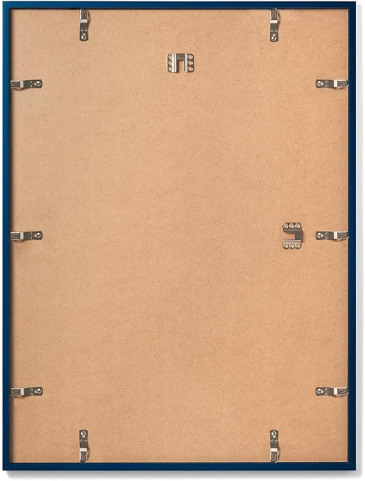 Opposite Wall - 20x28 in, 50x70 cm - Real Wood Blue Picture Frame - Lightweight, Versatile & Shatterproof - Wall Hanging Poster or Photo Frame - Wall Decor for Office, Gallery & Home