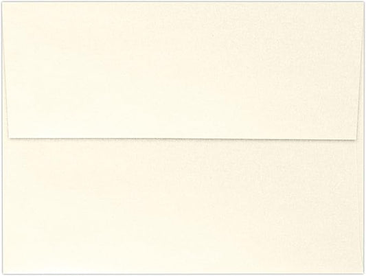 LUXPaper A7 Invitation Envelopes | Peel & Press | 5 1/4" x 7 1/4" | Champagne Metallic | 80lb. Text | 50 Qty