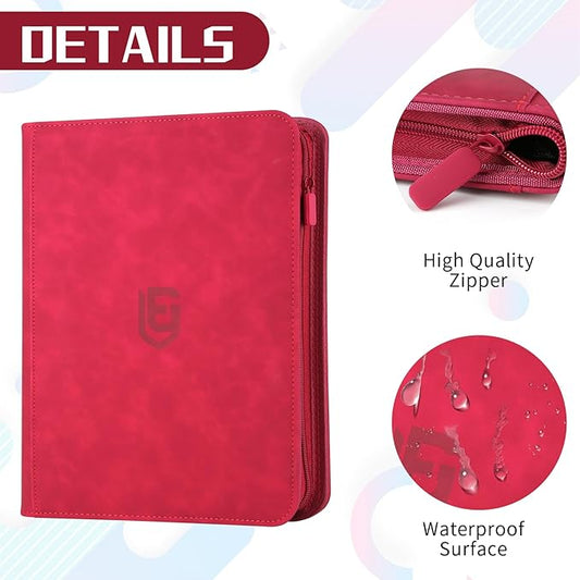 9 Pocket Card Binder,540 Pocket Trading Card Binders,Loading Pocket Collectible Card Album for MTG, TCG, Sport Card, Game Cards Red