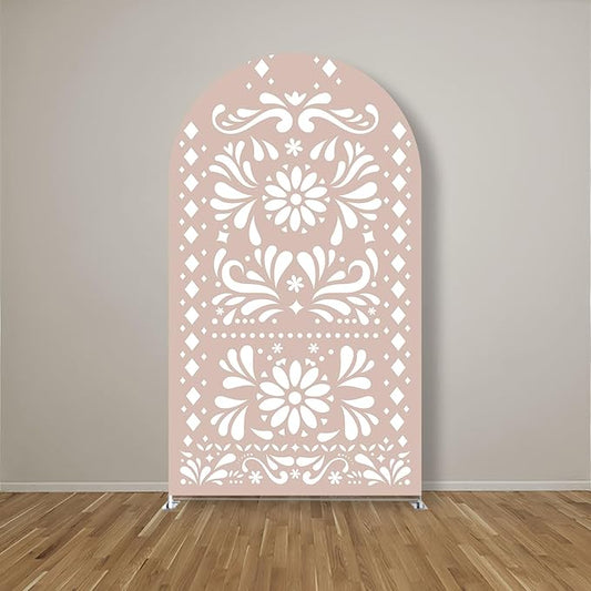 Mexico Theme Arch Stand Covers Fiesta Wedding Party Elastic Fabric Background Birthday Baptismx Baby Shower Decor Props (90x180cm(W35''H72''),G-3738)