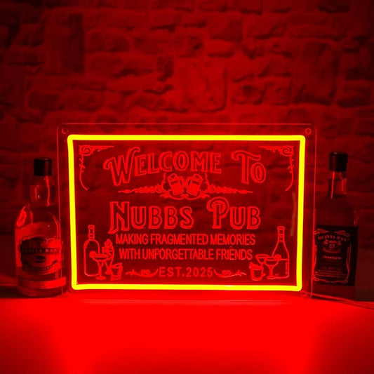 Custom Bar Neon Sign for Man Cave, Personalized LED Whiskey Cocktail Beer Signs, Customized Bar Neon Lights for Home Pub Tavern Bistro Business Wall Decor, Customizable Bar Signs for Men Dad Gifts