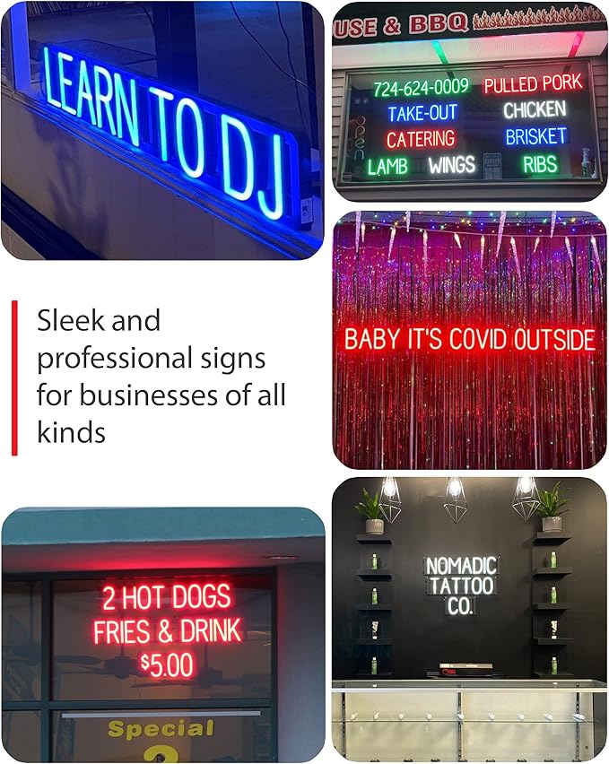 SpellBrite BEER ON TAP Sign | Beer-Related Sign with Neon Look, Green LED Light Source | 38.7" x 6.3"