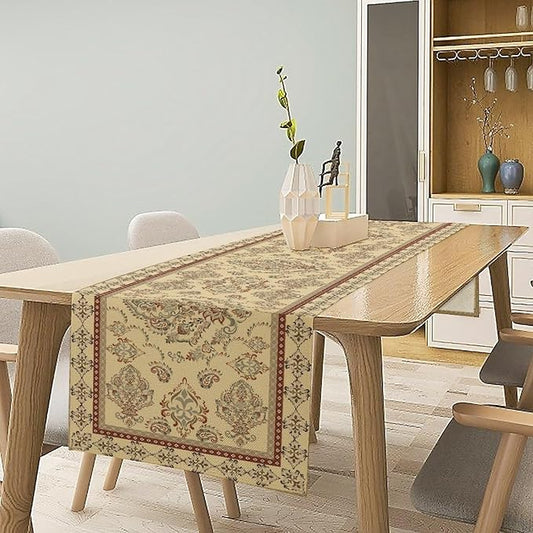 Vintage Farmhouse Flower Table Runner Boho Elegant Home Kitchen Table Dining Coffee Room Garden Party Wedding Decor 13x72in