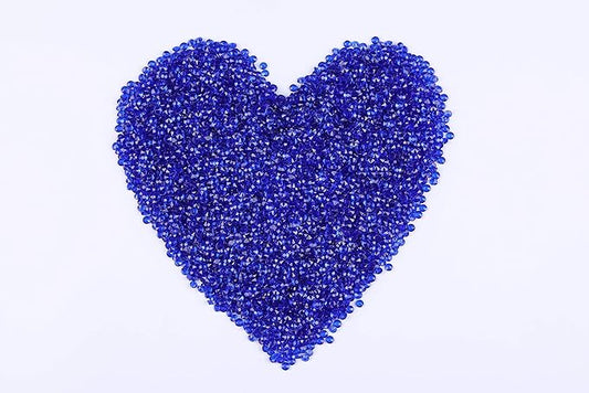 10000 pcs/Pack Wedding Table Scatter Confetti Crystals Acrylic Diamonds Vase Fillers 4.5 mm Rhinestones for Wedding, Bridal Shower, Vase Beads Decorations (Royal Blue)