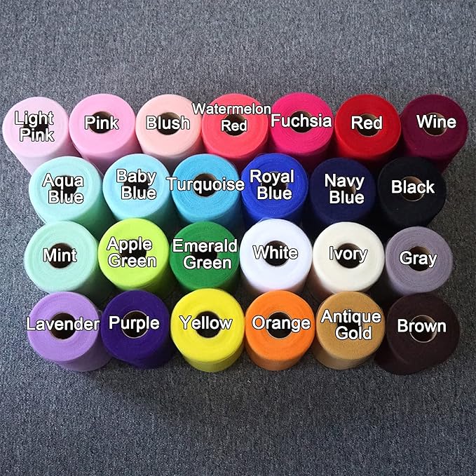 Navy Blue Tulle Fabric Roll 6 Inch X 300 FT (100 Yards) Matte Tulle Ribbon Netting Mesh Spool for DIY Tutu Skirt Wedding Bow Gift Wrapping Baby Shower Christmas Party Halloween Decorations