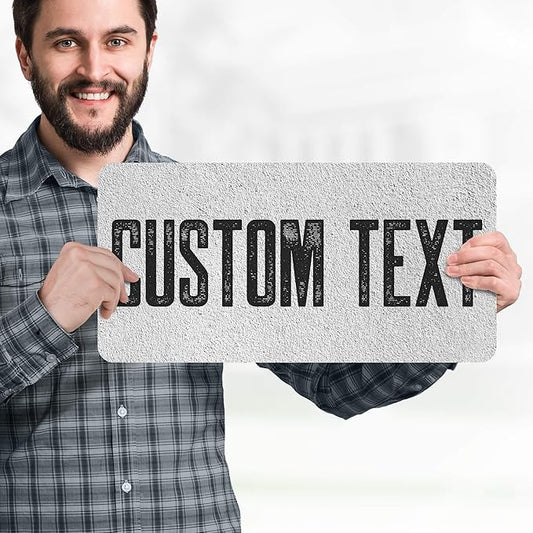 Custom Sign, Custom Street Sign, 11 Font Colors, 13 Font Styles, 4 Hole Options, 22 Sizes, 9x18 Inches, Rust Free DiBound, Fade Resistant, Made in USA by My Sign Center (Concrete)