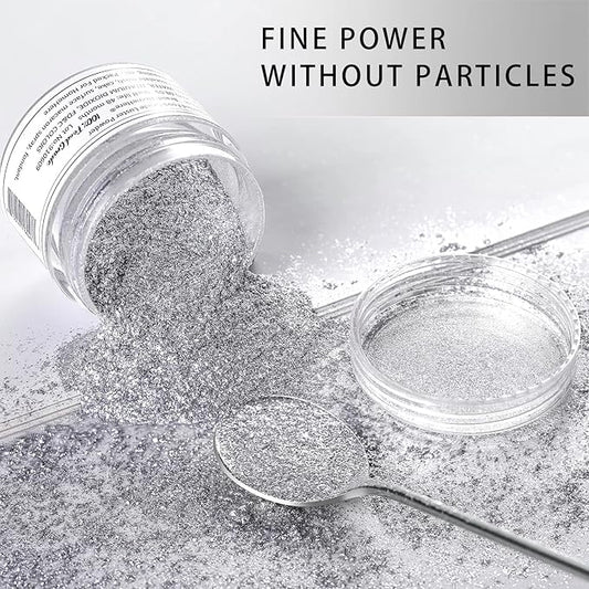 HomeHere Edible Luster Dust Food-Grade Glimmer Powder Glitter for Cake Decorating 7g, Disco Diamond Dust, Edible Sprinkle Glitter for Cocktails Drinks Baking Candy Dessert Chocolate Vegan Tasteless