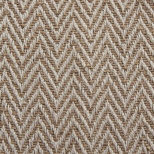 DII Woven Basic Tabletop Collection Chevron Table Runner, 15x72, Stone