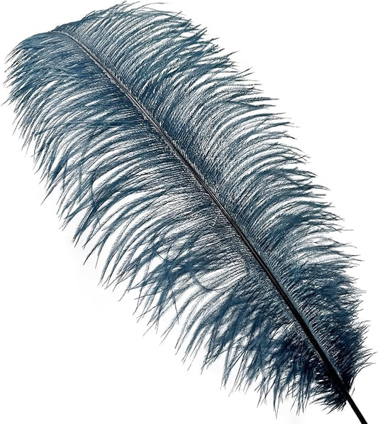 Happy Feather 16-18 inch Ostrich Feathers Craft for Wedding Party Centerpieces Home Decoration DIY Craft Pack of 10-Turquoise