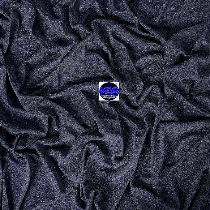 MDS Halloween Chiffon Draping Fabric - 1 Panel, 30" Wide x 40ft Long - Sheer Spooky Arbor & Canopy Drapery for Haunted House Backdrops, Party Ceilings, DIY Costumes & Themed Events - Navy Blue