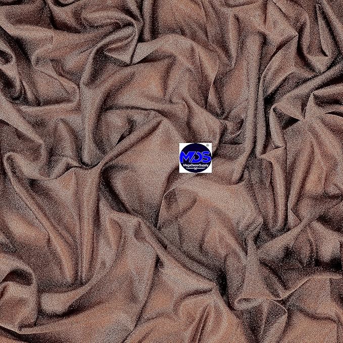 MDS Halloween Chiffon Draping Fabric - 1 Panel, 30" Wide x 30ft Long - Sheer Spooky Arbor & Canopy Drapery for Haunted House Backdrops, Party Ceilings, DIY Costumes & Themed Events - Mocha