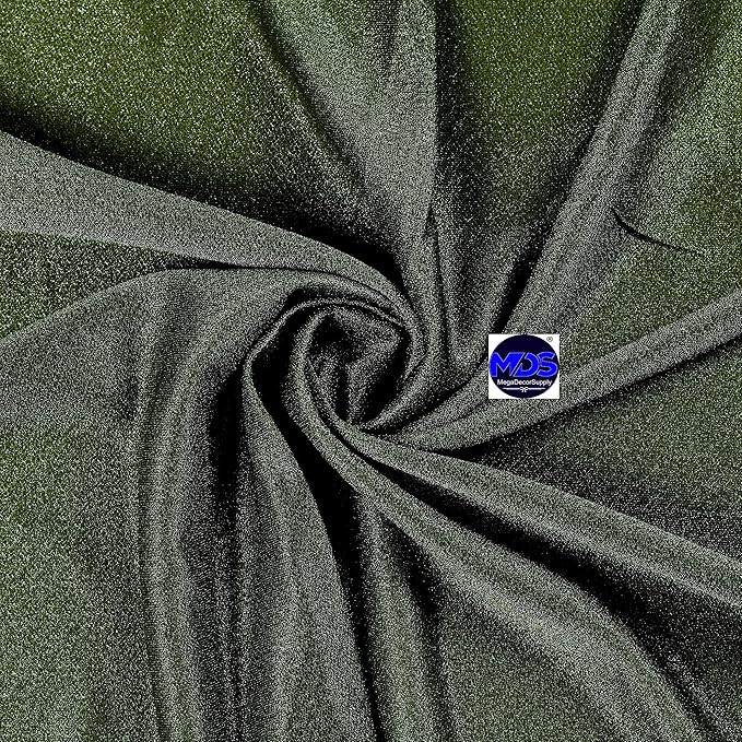 MDS Halloween Chiffon Draping Fabric - 1 Panel, 30" Wide x 75ft Long - Sheer Spooky Arbor & Canopy Drapery for Haunted House Backdrops, Party Ceilings, DIY Costumes & Themed Events - Olive Green