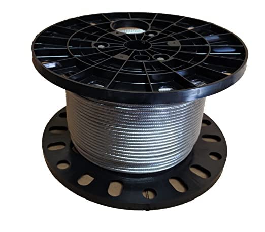 Laureola 1/8" Type-1x19 Grade-316 Stainless Steel Cable Railing Wire Rope - 250ft