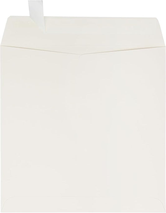 LUXPaper Square Invitation Envelopes | Peel & Press | 8" x 8" | Natural | 70lb. Text | 50 Qty
