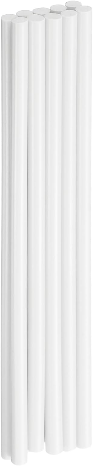 HARFINGTON 10pcs Hot Glue Sticks 0.28" Dia x 7.87" Long EVA Mini Hot Melt Adhesive Glue Stick for Hot Melt Gun Wood Plastic Glass Flowers Fabrics Foam, White