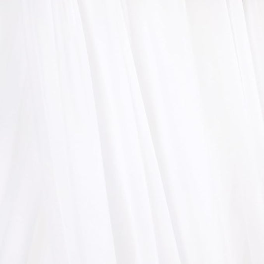 White Elegant Arch Draping Fabric 2 Panels Outdoor 29" × 20Ft Sheer Chiffon Curtain Drapes for Fall Wedding Ceremony Birthday Party Garden Brunch 2 Panels