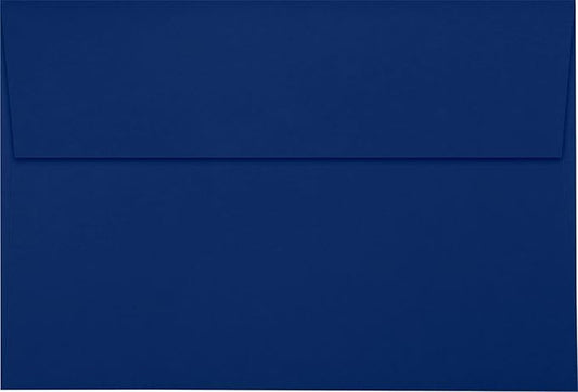 LUXPaper A10 Invitation Envelopes | Peel & Press | 6" x 9 1/2" | Navy Blue | 80lb. Text | 50 Qty